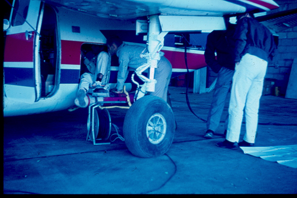 Vorbereitung zum Meßflug