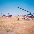 Hubschrauber der Firma Bristow Helicopters