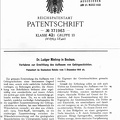 PATENTSCHRIFT Nr. 371963, Neuausgabe des Patents am 23.3.1923 nach abgewiesener Nichtigkeitserklärung.