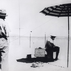  Sendestation zur Übertragung des Schußmoments, Ägypten 1928.
