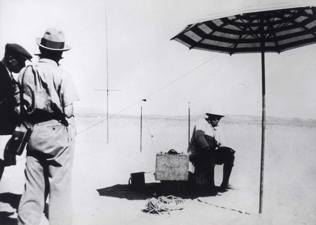  Sendestation zur Übertragung des Schußmoments, Ägypten 1928.