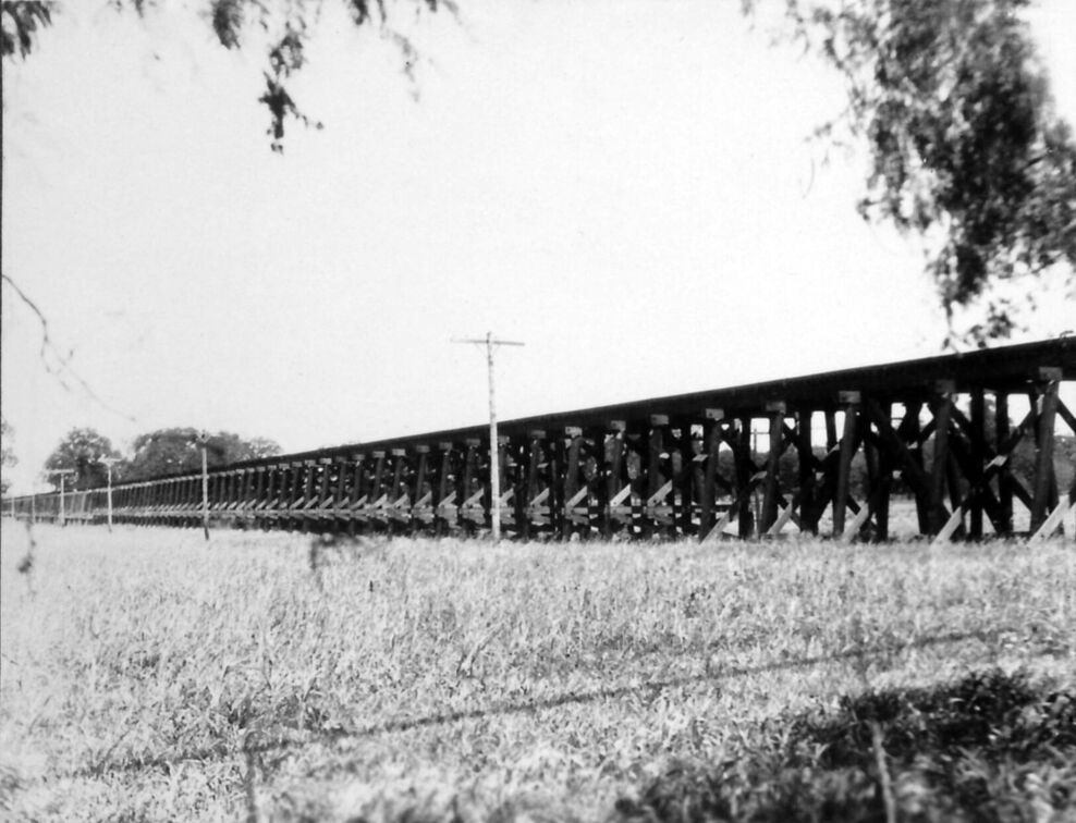 Überquerung eines Feuchtgebietes