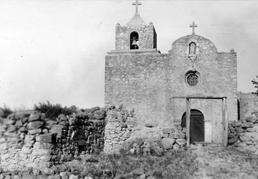 Die Presidio La Bahia Kapelle, südlich von Goliad, Texas. Sie ist bekannt durch das Goliad Masaker im Jahre 1836 wobei 342 Texanische Soldaten hingerichtet wurden.
