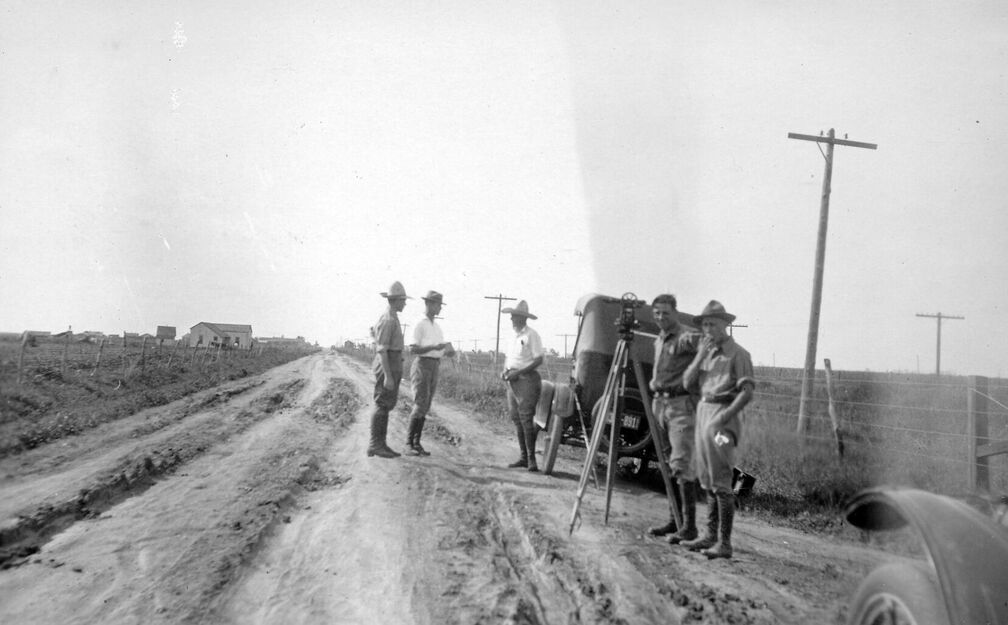 Der nächste Messpunkt wird eingemessen