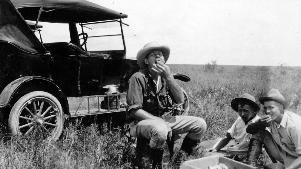 Der Rest der Crew macht dann halt eine Brotzeit