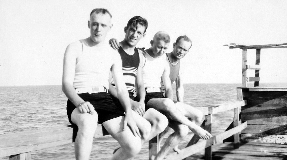 Links Adolf Klopp, die anderen Kollegen sind noch unbekannt.