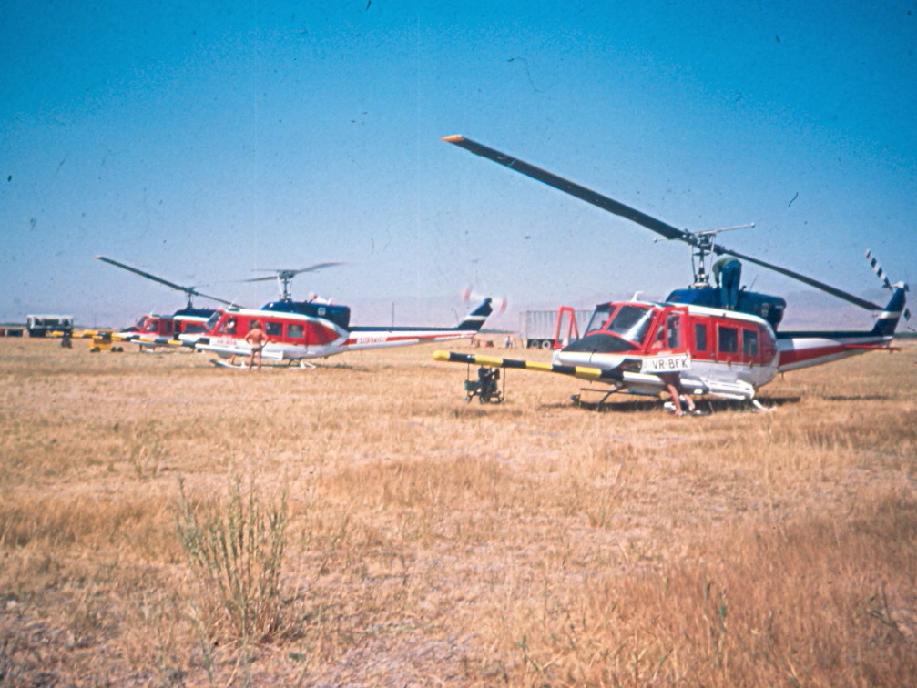 Heli-Camp Qazvin - Ankunft der Helicopter